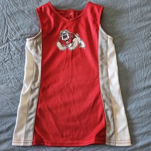 Fresno State Bulldog girls cheer dress
